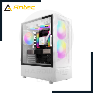 case antec nx410 mesh white s/ fuente 2 fan 140mm argb + 1 fan 120mm argb 1