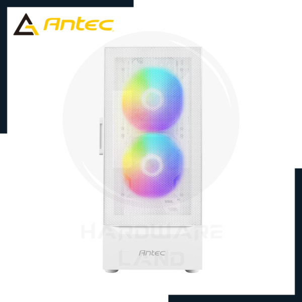 case antec nx410 mesh white s/ fuente 2 fan 140mm argb + 1 fan 120mm argb 3
