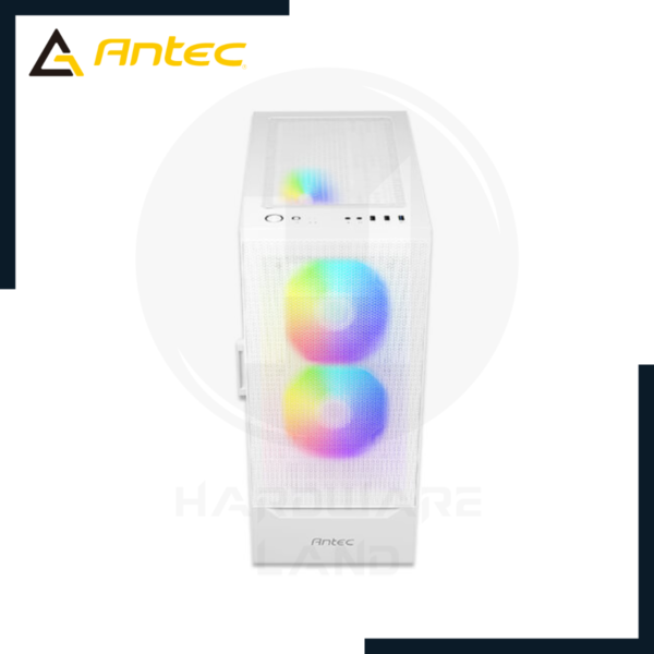 case antec nx410 mesh white s/ fuente 2 fan 140mm argb + 1 fan 120mm argb 4