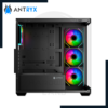 case antryx fx-750 black argb s/ fuente 4 ventiladores argb 4