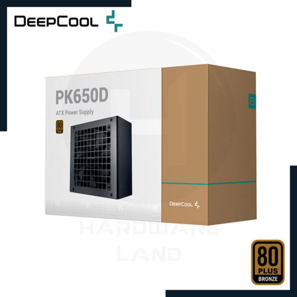 fuente de poder deepcool pk650d 80 plus bronze 650w 1