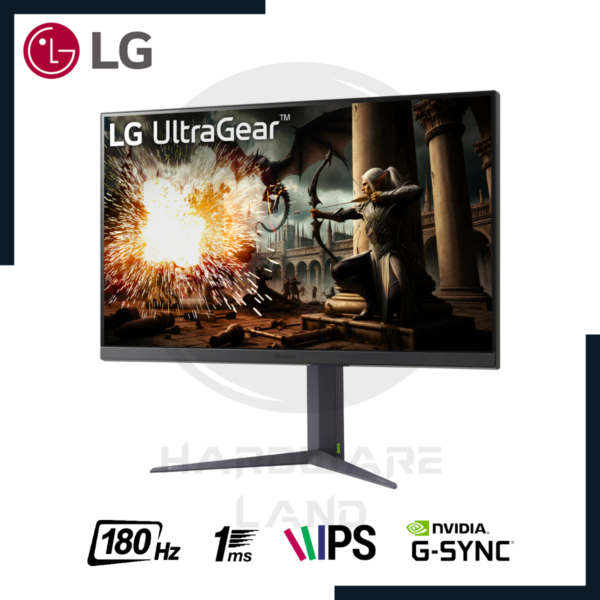 monitor gaming lg ultragear 27gs75q-b 27" 2560x1440 qhd ips 180hz 1ms hdmi displayport nvidia gsync 2