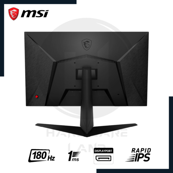 monitor gaming msi g2412f 24" 1920x1080 fhd rapid ips 180hz 1ms hdmi displayport adaptive sync 4