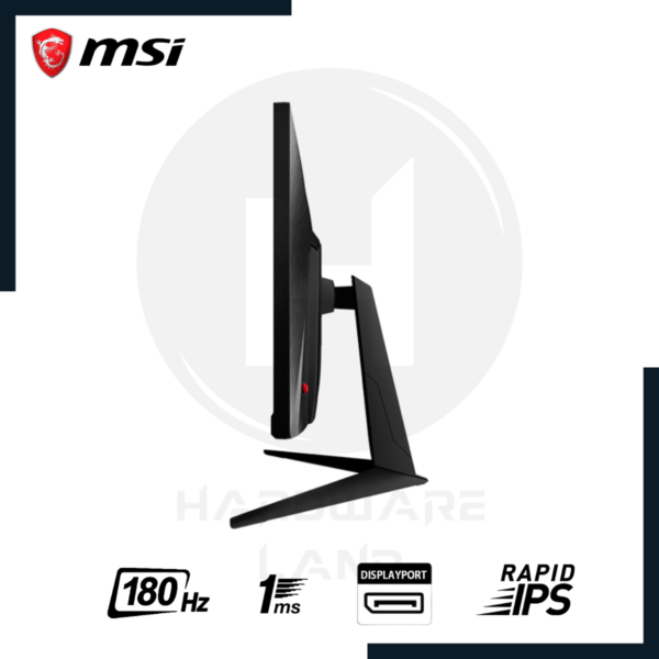 monitor gaming msi g2412f 24" 1920x1080 fhd rapid ips 180hz 1ms hdmi displayport adaptive sync 5