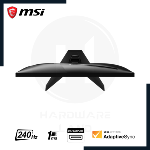 monitor gaming msi mag 255xfv 24.5" 1920x1080 fhd rapid va 240hz 1ms hdmi displayport adaptive sync 5
