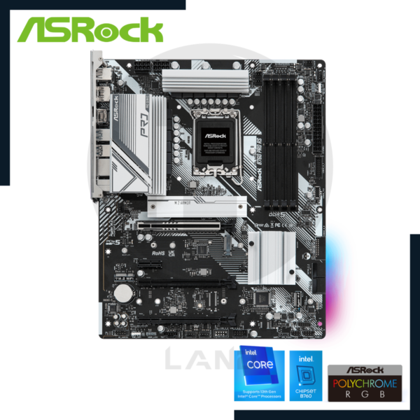 placa madre asrock b760 pro rs ddr5 lga 1700 2