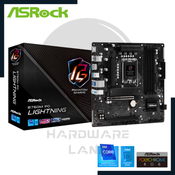 placa madre asrock b760m pg lightning ddr5 lga 1700 1
