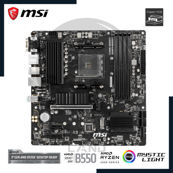 placa madre msi b550m pro-vdh ddr4 socket am4 2