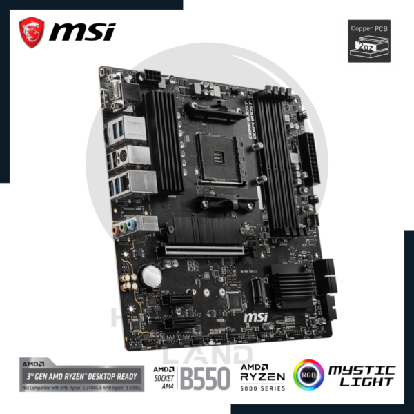 placa madre msi b550m pro-vdh ddr4 socket am4 3