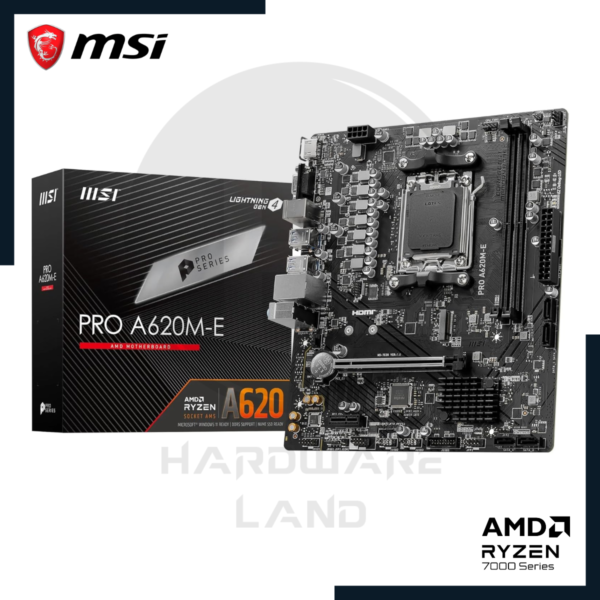 placa madre msi pro a620m-e ddr5 am5 1