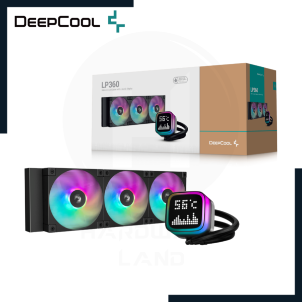 enfriamiento liquido deepcool lp360 argb black 1