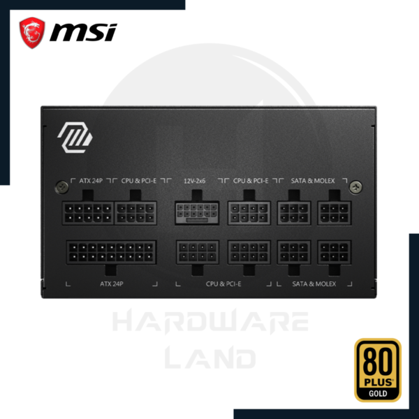 fuente msi mag a850gl pcie 5.0 80 plus gold 850w 2