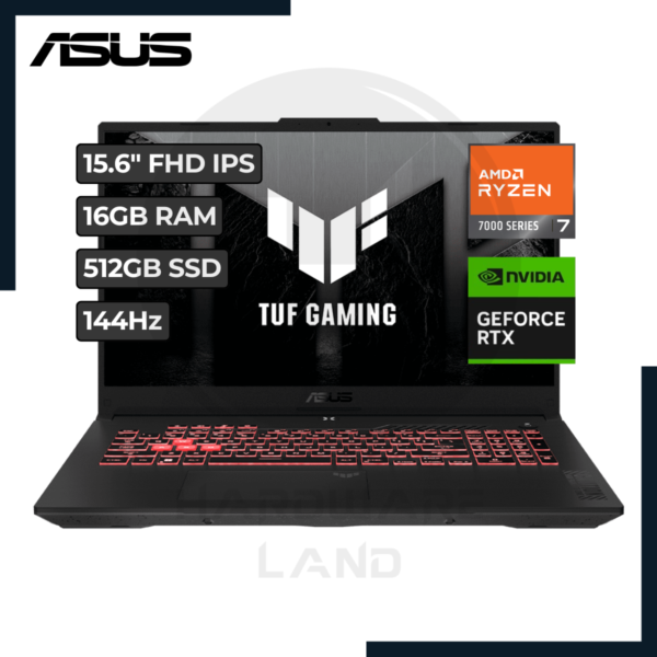 laptop asus tuf gaming a15 fhd ips 15.6 ryzen 7 rtx 4050 1