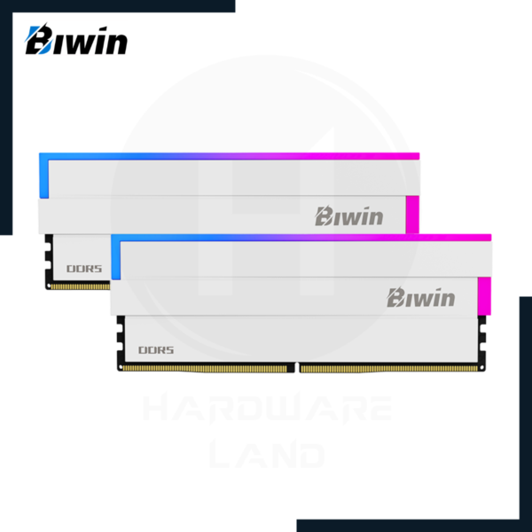 memoria ram biwin dw100 white rgb 32gb (2x16gb) ddr5 6000mhz cl34 | intel xmp & amd expo 2
