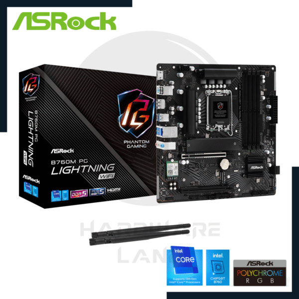 ASROCK B760M PG LIGHTNING WIFI DDR5 1 asrock b760m pg lightning wifi ddr5