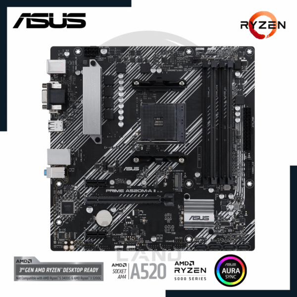 ASUS PRIME A520M-A II CSM 2 asus prime a520m-a ii csm ddr4 2