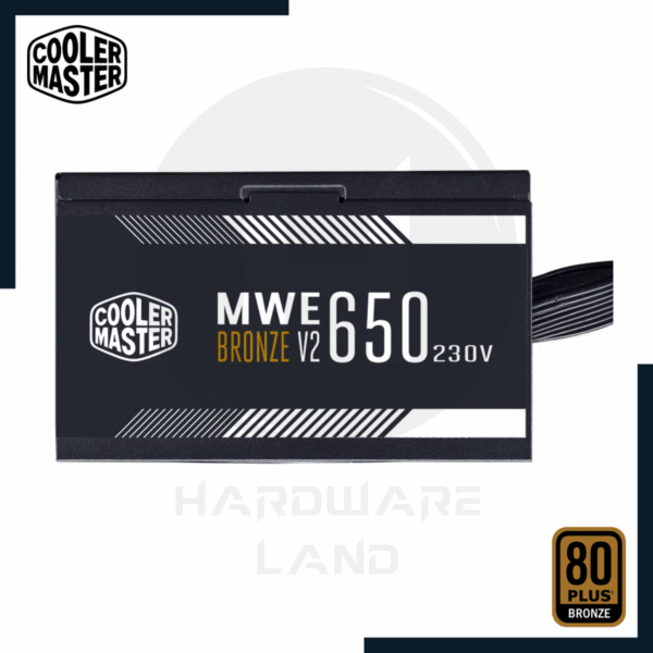 COOLER MASTER MWE V2 230V 650 80 PLUS BRONZE 650W 2 cooler master mwe v2 230v 650 80 plus bronze 2