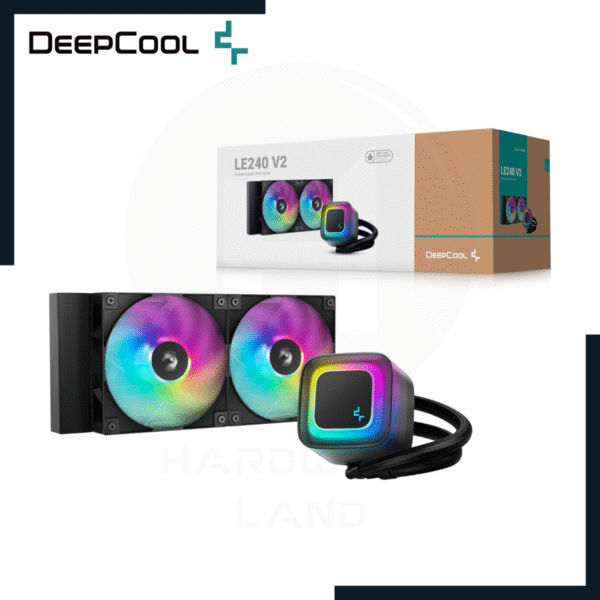 DEEPCOOL LE240 V2 ARGB BLACK 1 deepcool le240 v2 argb