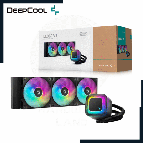DEEPCOOL LE360 V2 ARGB BLACK 1 deepcool le360 v2 argb