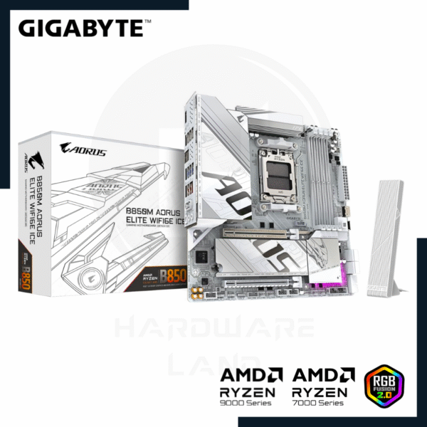 GIGABYTE B850M AORUS ELITE WIFI6E ICE 1 gigabyte b850m aorus elite wifi6e ice