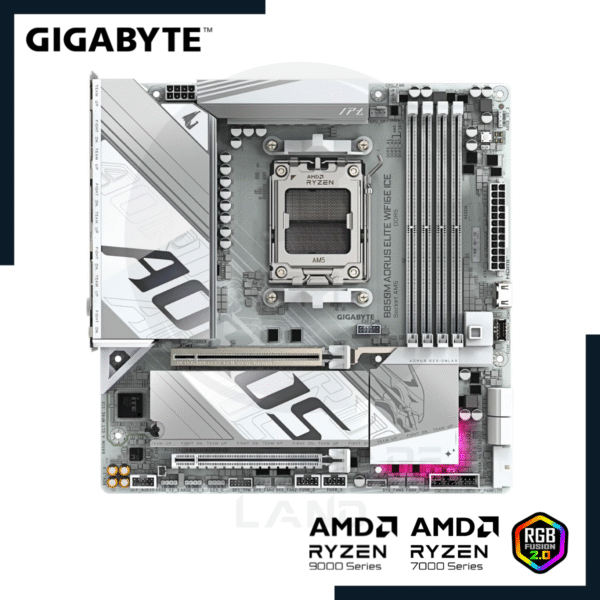 GIGABYTE B850M AORUS ELITE WIFI6E ICE 2 gigabyte b850m aorus elite wifi6e ice 2
