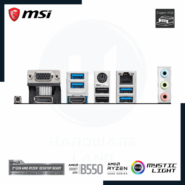 MSI B550M PRO-VDH 4 msi b550m pro-vdh ddr4 4