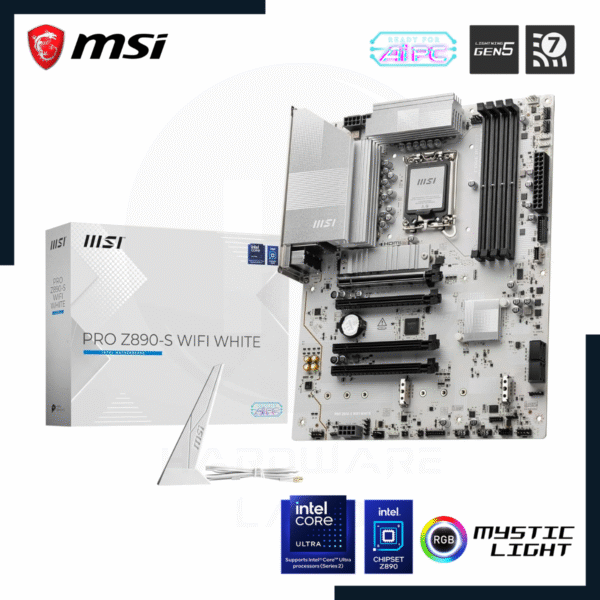 MSI PRO Z890-S WIFI WHITE DDR5 1 msi pro z890-s wifi white ddr5