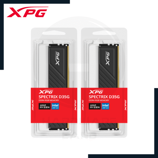 XPG SPECTRIX D35G BLACK RGB 2x8GB DDR4 3200 MHZ 1 xpg spectrix d35g black rgb