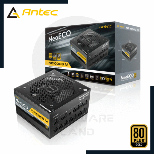 ANTEC NEOECO NE1000G PCIE 5.0 80 PLUS GOLD 1000W 1 antec neoeco ne1000g pcie 5.0