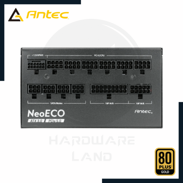 ANTEC NEOECO NE1000G PCIE 5.0 80 PLUS GOLD 1000W 2 antec neoeco ne1000g pcie 5.0 2
