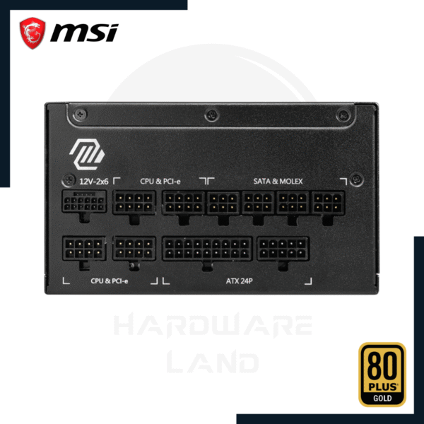 MSI MAG A1000GL 80 PLUS GOLD 1000W 3 msi mag a1000gl pcie 5.0 atx 3.0 80 plus gold modular 3